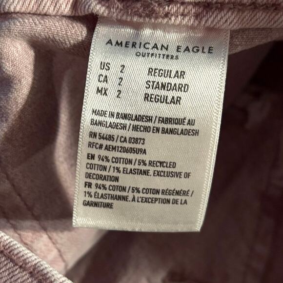 American Eagle Women’s 2 28 x 30 Skater Jean Straight Wide Leg Relaxed Fit Baggy - Picture 8 of 14